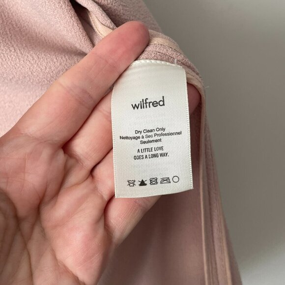 Wilfred Chevalier Open Front Long Sleeve Cuffed Casual Blazer Jacket Pink 00 - Picture 7 of 8